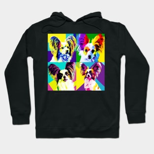 Papillon Pop Art - Dog Lover Gifts Hoodie